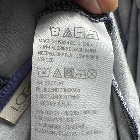 LOGO by Lori Goldstein SO SOFT Blue Tie-Dye Cardigan. - Picture 14 of 14